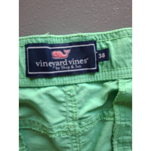 Vineyard Vines Cargo Shorts 38 Green Quick Dry Preppy Summer Beachwear - Picture 3 of 8